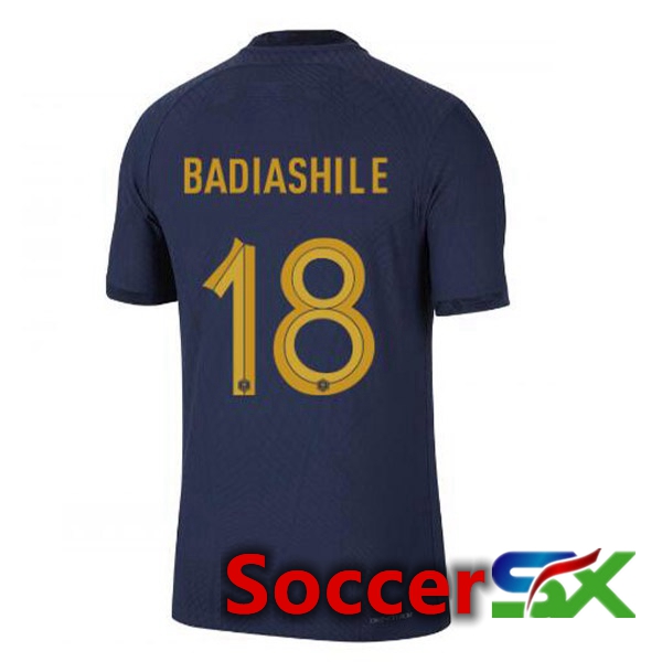 France (BADIASHILE 18) Home Jersey Royal Blue World Cup 2022