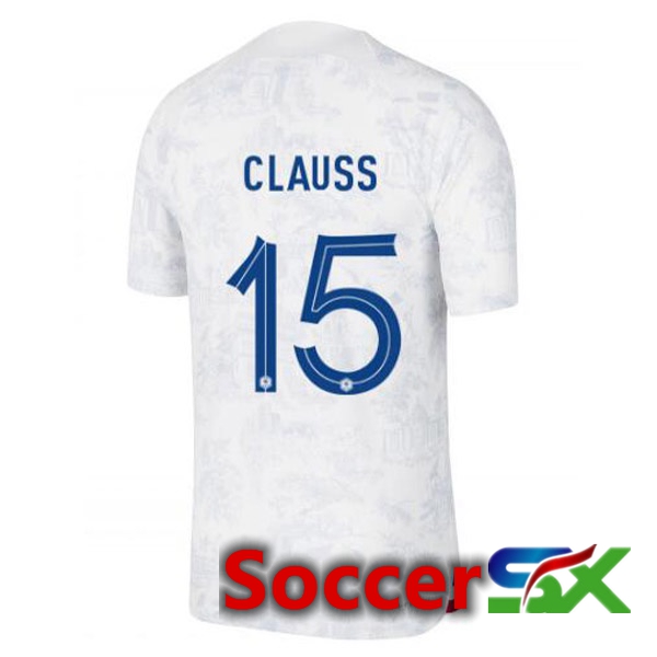 France (CLAUSS 15) Away Jersey White 2023/2023