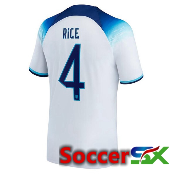 England (RICE 4) Home Jersey White 2023/2023
