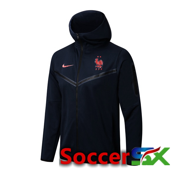 France Training Jacket Hoodie Royal Blue 2022/2023