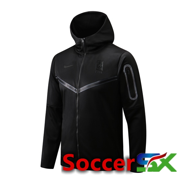 South Korea Training Jacket Hoodie Black 2022/2023