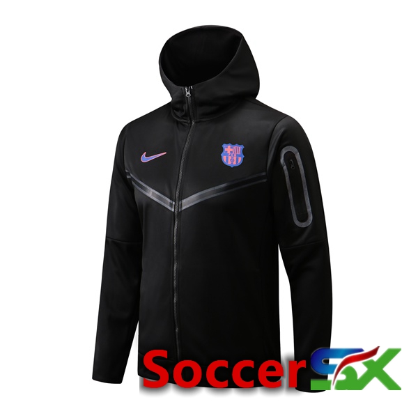 FC Barcelona Training Jacket Hoodie Black 2022/2023