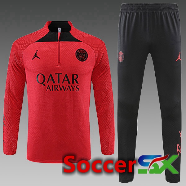 Paris PSG Kids Training Tracksuit Red 2022/2023
