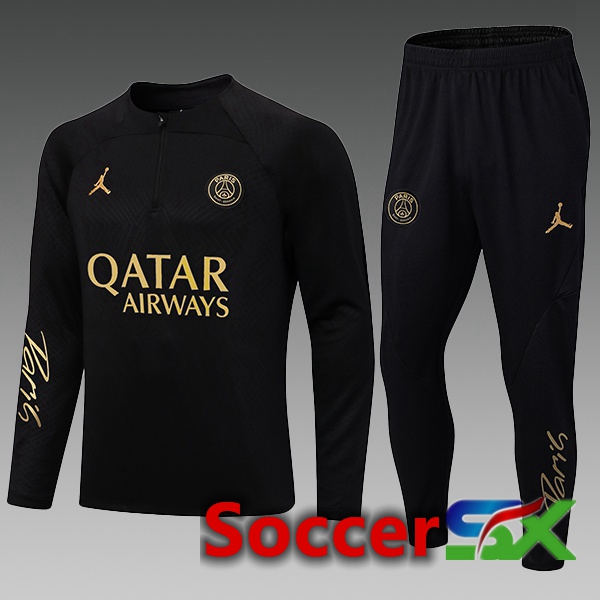 Paris PSG Kids Training Tracksuit Black 2022/2023