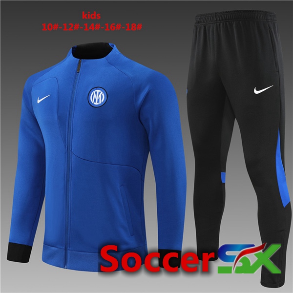 Inter Milan Kids Training Jacket Suit Blue 2022/2023