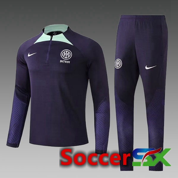 Inter Milan Kids Training Jacket Suit Cyan 2022/2023