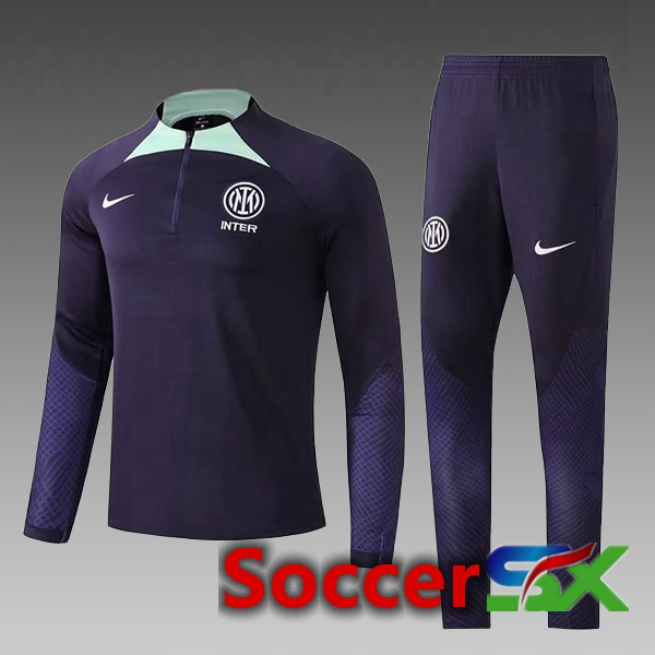 Inter Milan Kids Training Jacket Suit Cyan 2022/2023