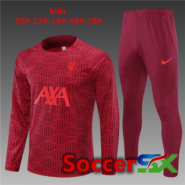 FC Liverpool Kids Training Tracksuit Red 2022/2023