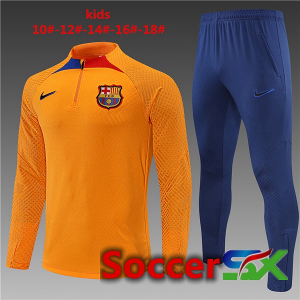 FC Barcelona Kids Training Tracksuit Yellow 2022/2023