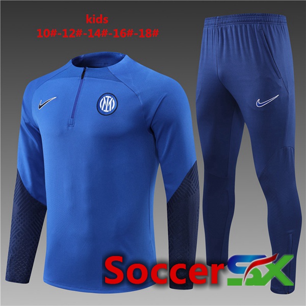 Inter Milan Kids Training Jacket Suit Blue 2022/2023