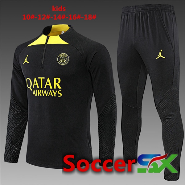 Paris PSG Kids Training Jacket Suit Black 2022/2023