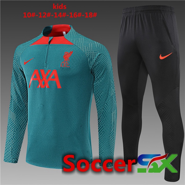 FC Liverpool Kids Training Jacket Suit Green 2022/2023