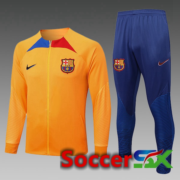 FC Barcelona Kids Training Jacket Suit Orange 2022/2023