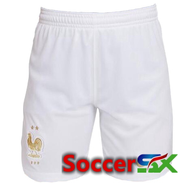 France Soccer Shorts Home White 2022/2023