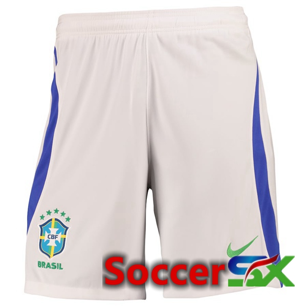 Brazil Soccer Shorts Away White 2022/2023