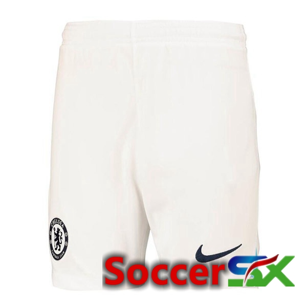 FC Chelsea Soccer Shorts Away White 2022/2023