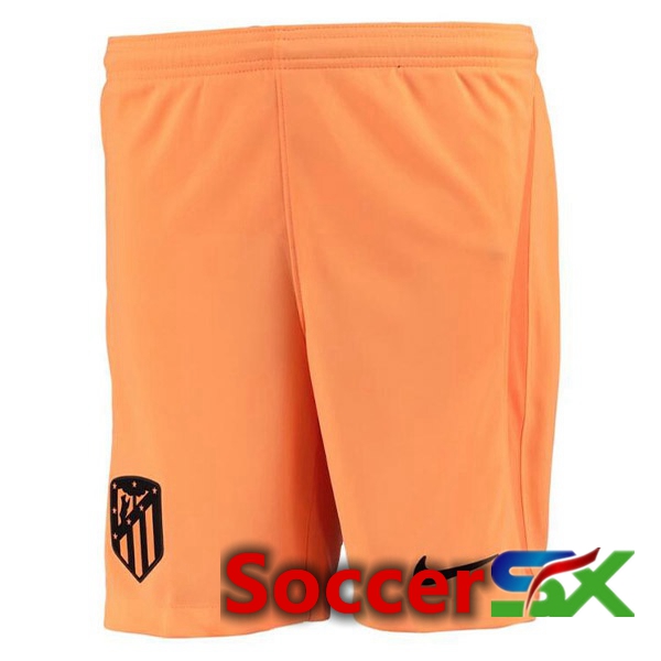 Atletico Madrid Soccer Shorts Third Orange 2022/2023