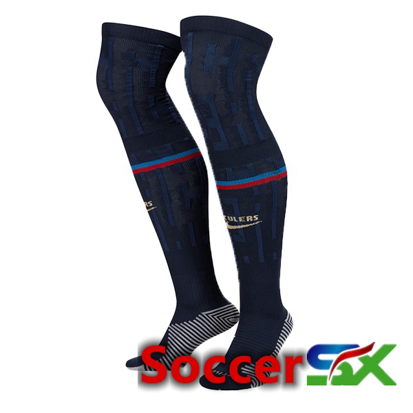 Barcelona Soccer Socks Home Red Blue 2022/2023