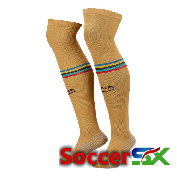 FC Barcelona Soccer Socks Away Yellow 2022/2023