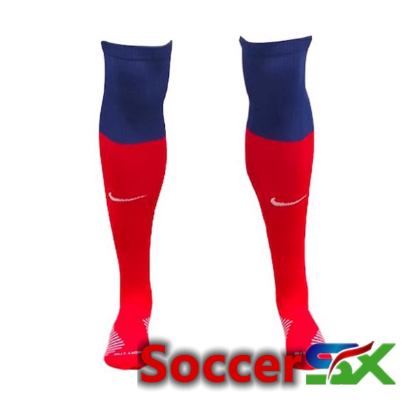 Atletico Madrid Soccer Socks Home Red 2022/2023