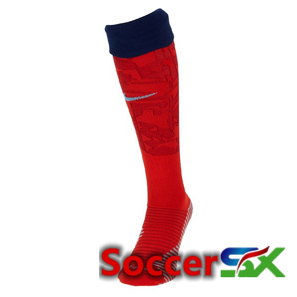 England Soccer Socks Away Red 2022/2023