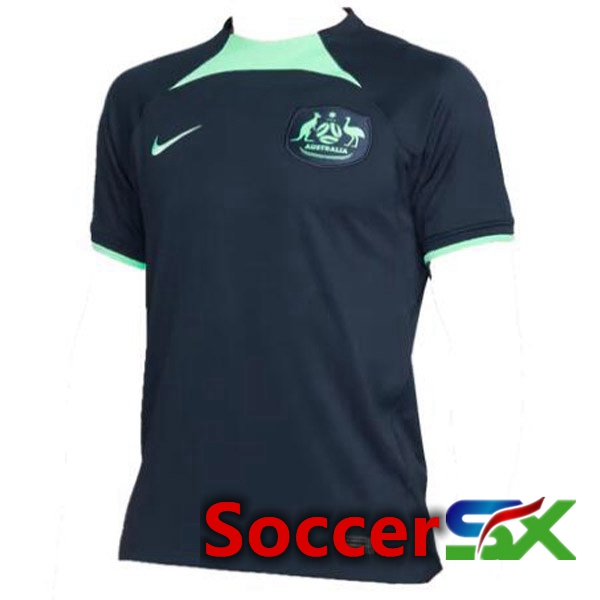 Australia Away Jersey Black World Cup 2022