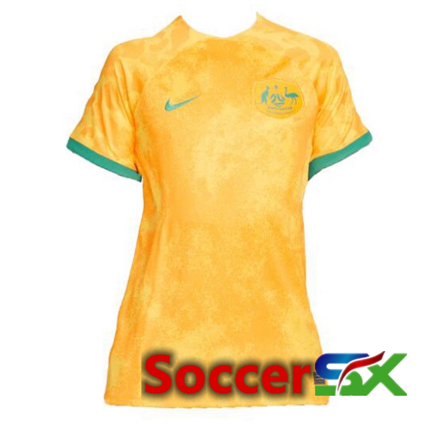 Australia Womens Home Jersey Yellow World Cup 2022