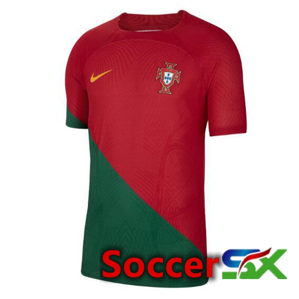 Portugal Home Jersey Red Green World Cup 2022