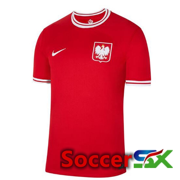 Poland Away Jersey Red World Cup 2022