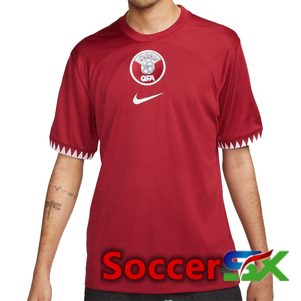 Qatar Home Jersey Red World Cup 2022