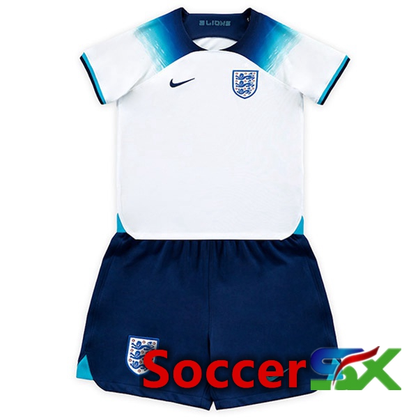 England Kids Home Jersey White World Cup 2022