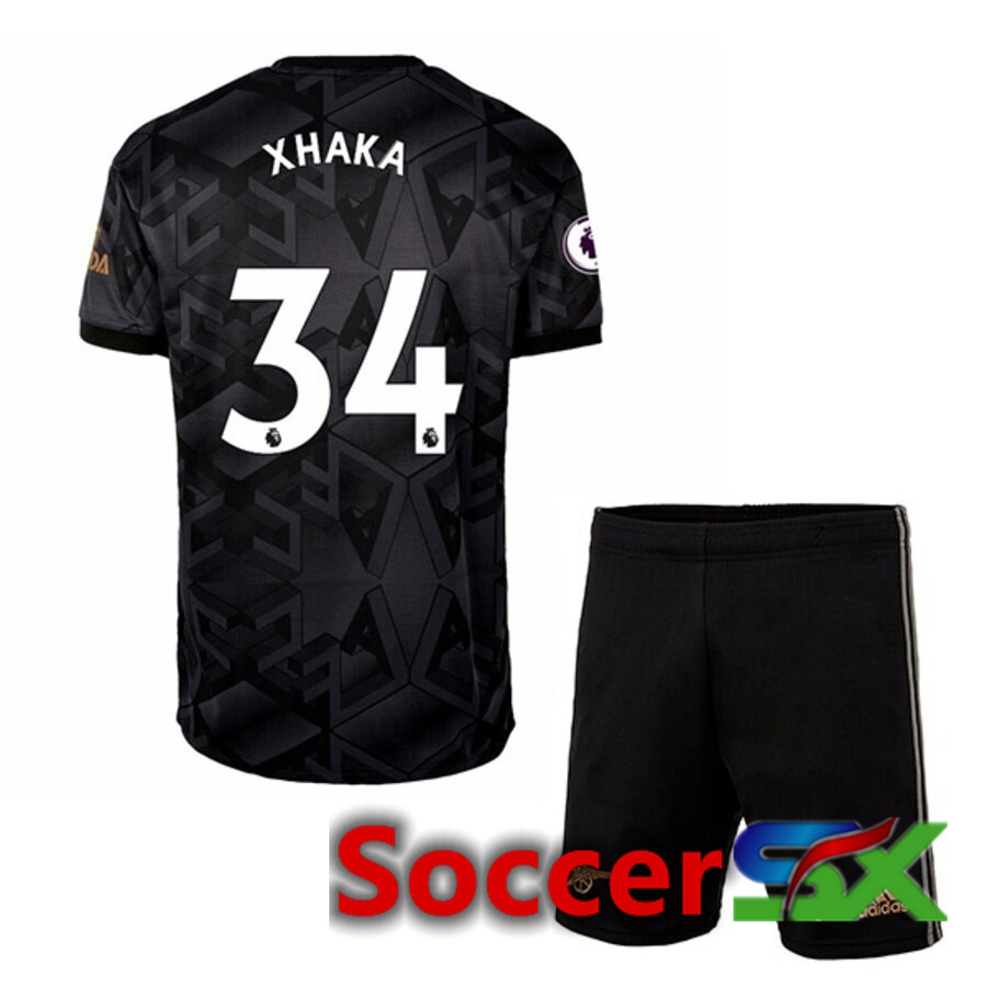 Arsenal (XHAKA 34) Kids Away Jersey 2022/2023