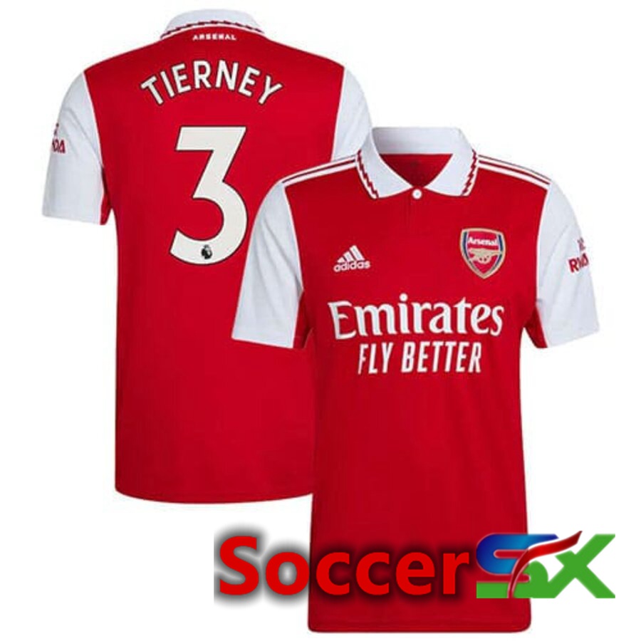 Arsenal (TIERNEY 3) Home Jersey 2022/2023