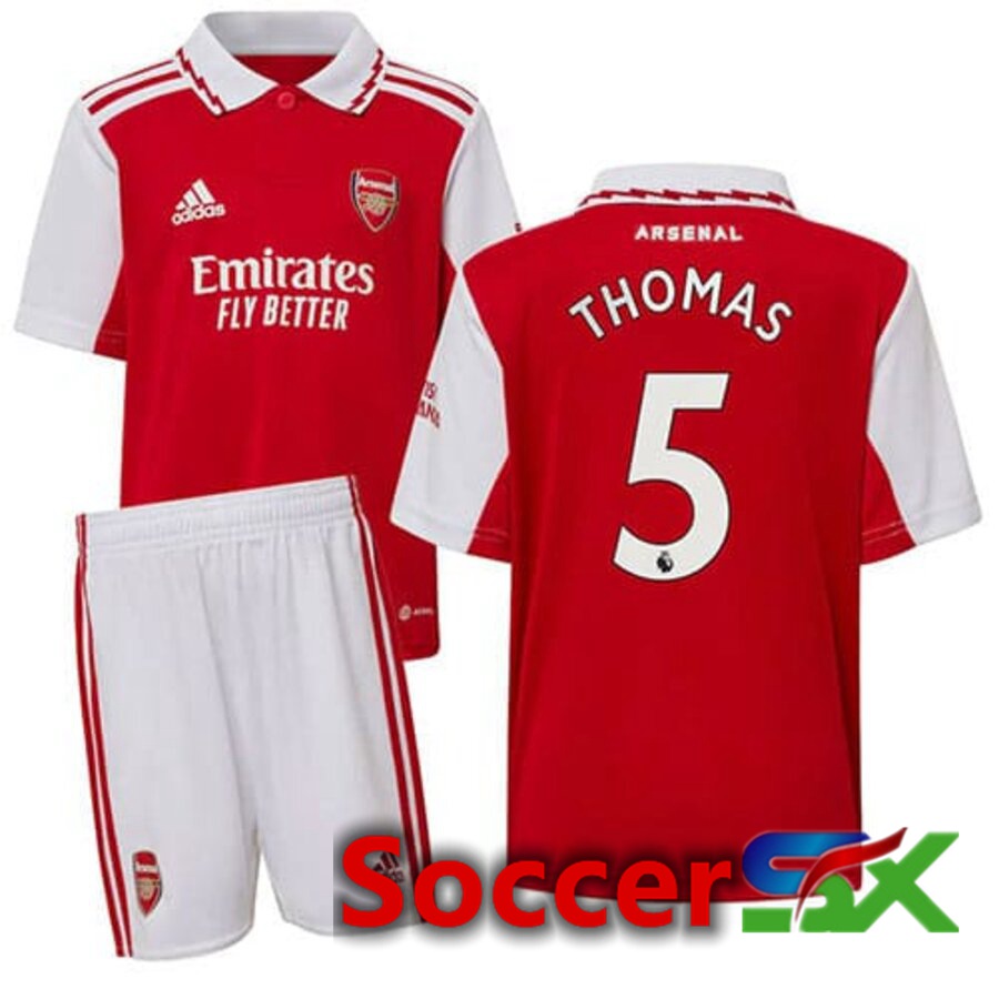 Arsenal（THOMAS 5）Kids Home Jersey 2022/2023