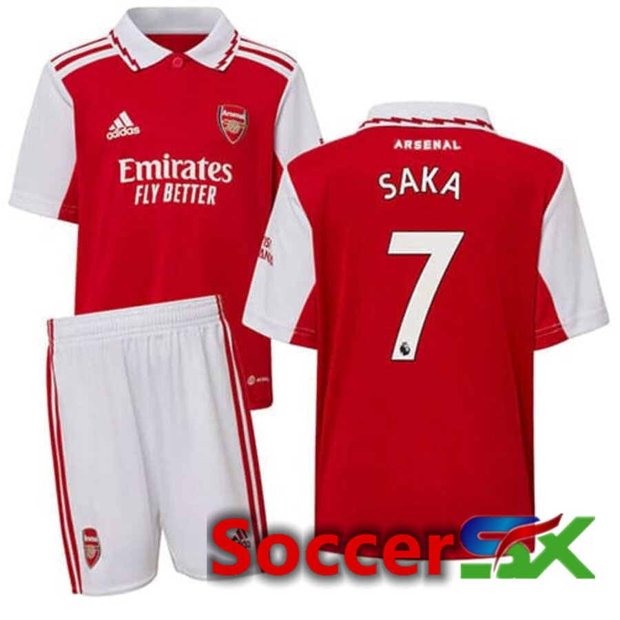 Arsenal（SAKA 7）Kids Home Jersey 2022/2023