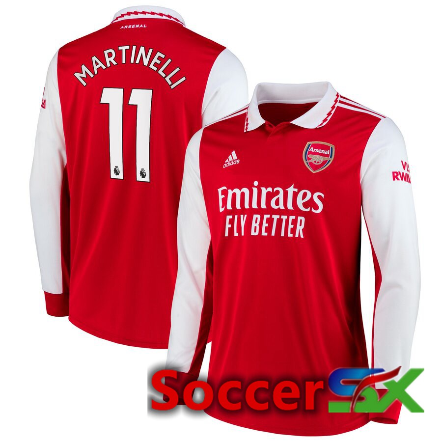 Arsenal (MARTINELLI 11) Home Jersey Long sleeve 2022/2023