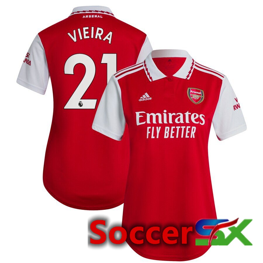 Arsenal (VIEIRA 21) Womens Home Jersey 2022/2023