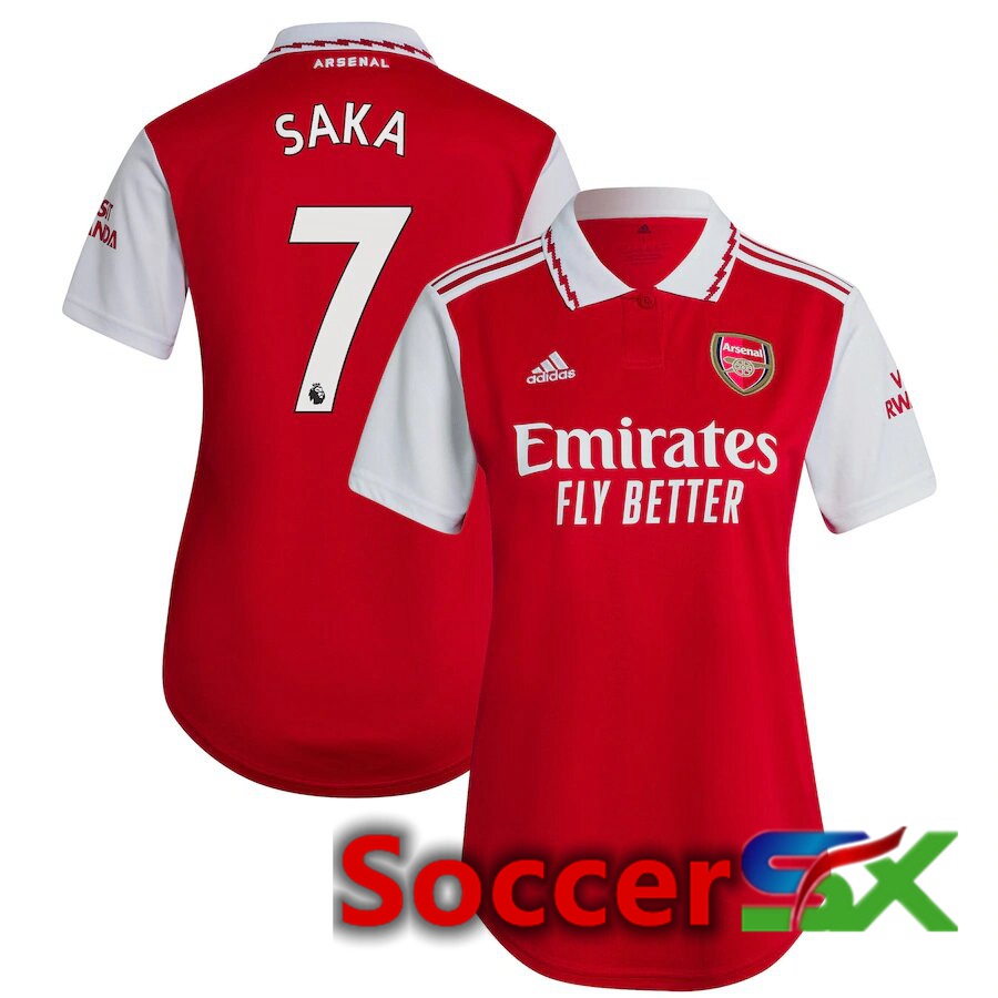 Arsenal (SAKA 7) Womens Home Jersey 2022/2023