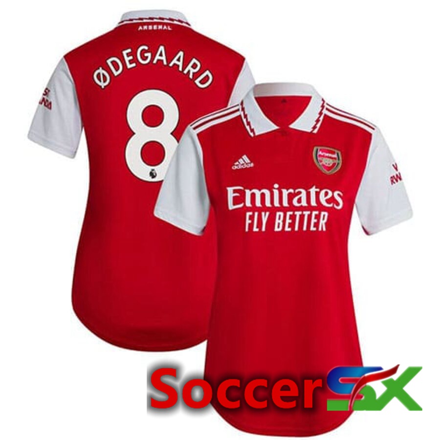 Arsenal (ØDEGAARD 8) Womens Home Jersey 2022/2023