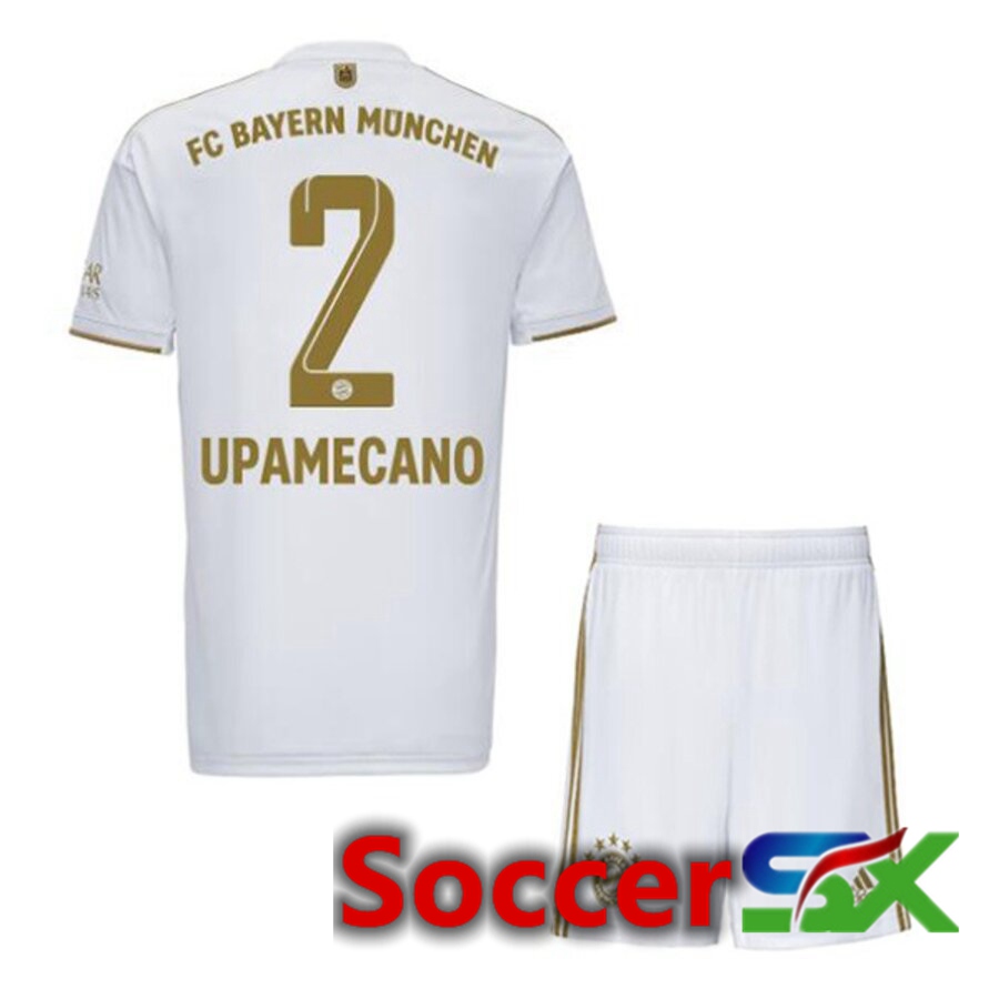 Bayern Munich (UPAMECANO 2) Kids Away Jersey 2022/2023