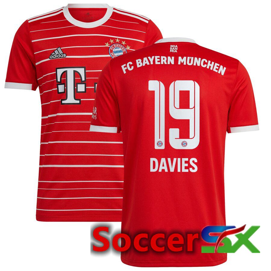 Bayern Munich (DAVIES 19) Home Jersey 2022/2023