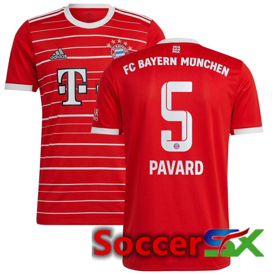 Bayern Munich (PAVARD 5) Home Jersey 2022/2023