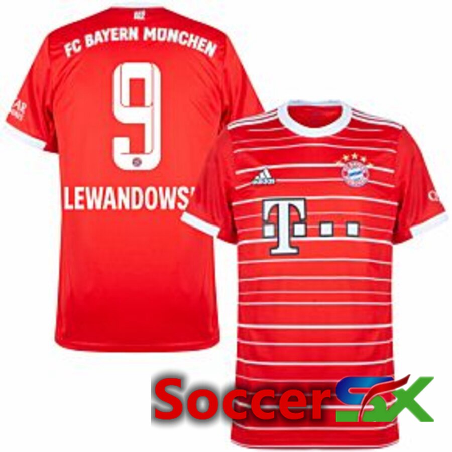 Bayern Munich (LEWANDOWSKI 9) Home Jersey 2022/2023
