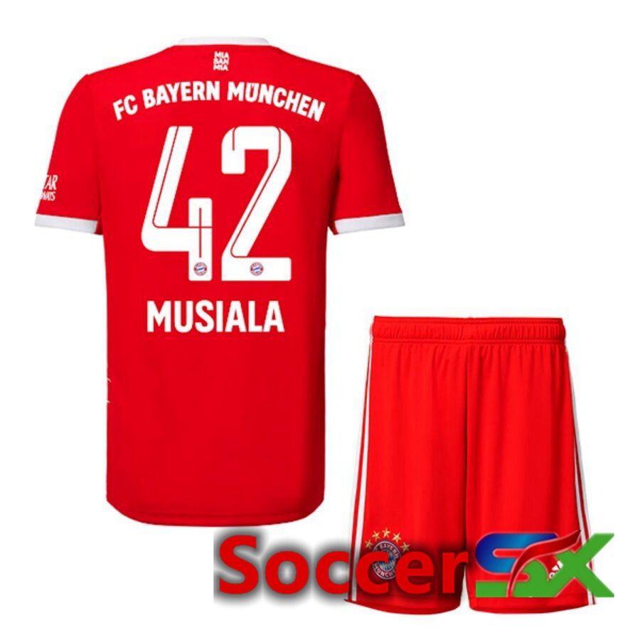 Bayern Munich (MUSIALA 42) Kids Home Jersey 2022/2023