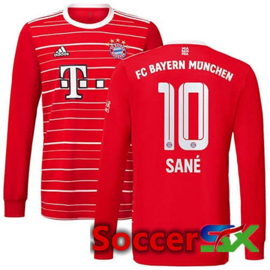Bayern Munich (SANÉ 10) Home Jersey Long sleeve 2022/2023