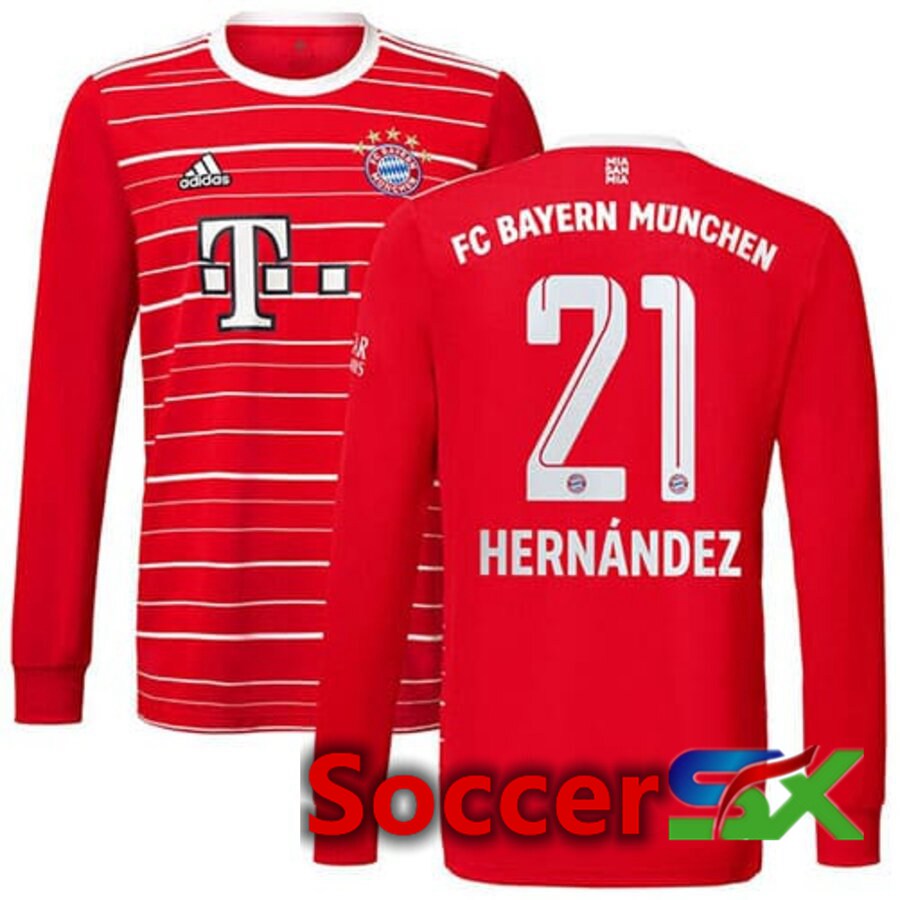 Bayern Munich (HERNÁNDEZ 21) Home Jersey Long sleeve 2022/2023