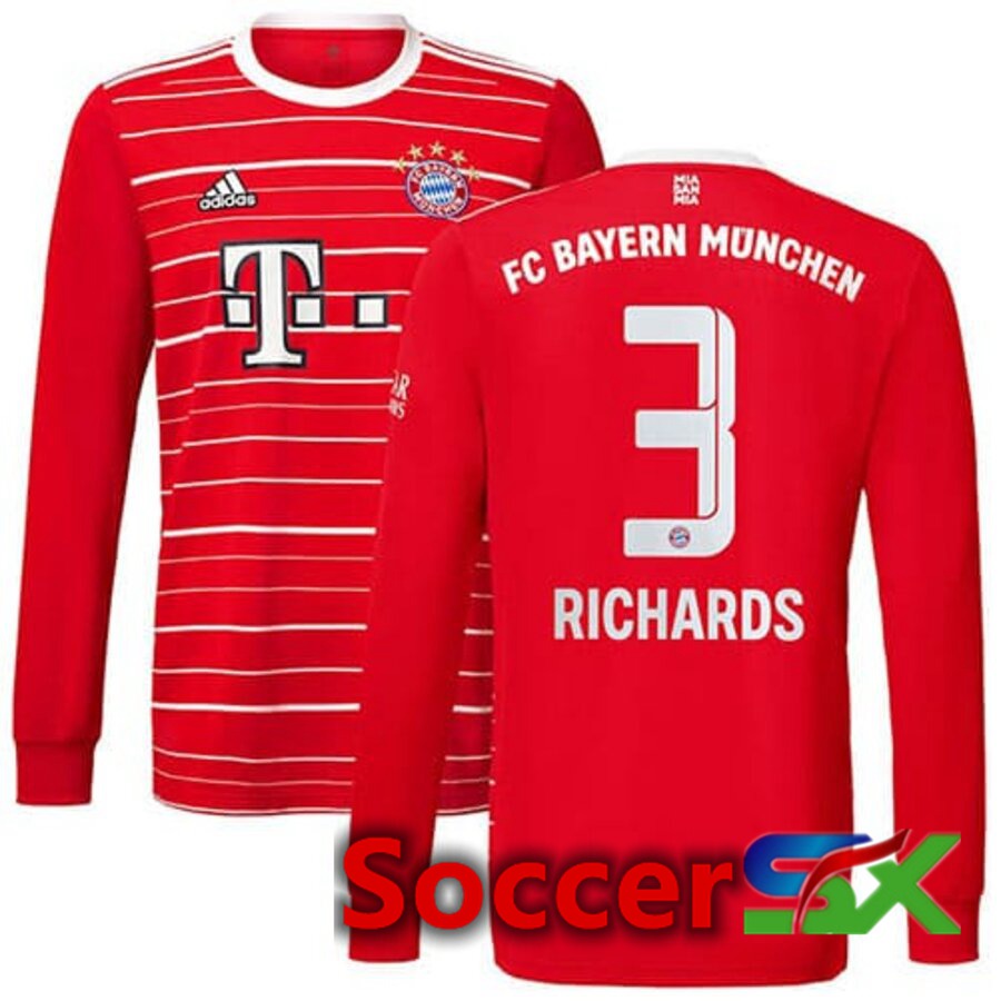 Bayern Munich (O. RICHARDS 3) Home Jersey Long sleeve 2022/2023