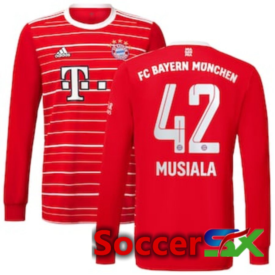 Bayern Munich (MUSIALA 42) Home Jersey Long sleeve 2022/2023