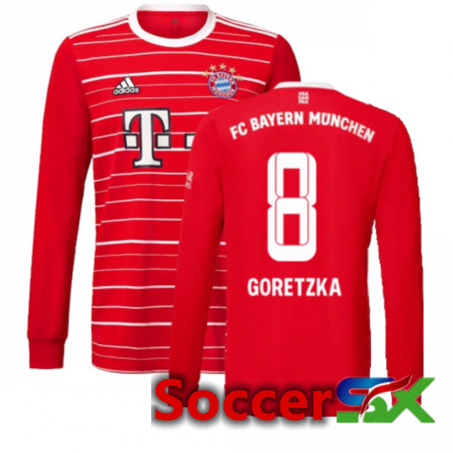 Bayern Munich (GORETZKA 8) Home Jersey Long sleeve 2022/2023