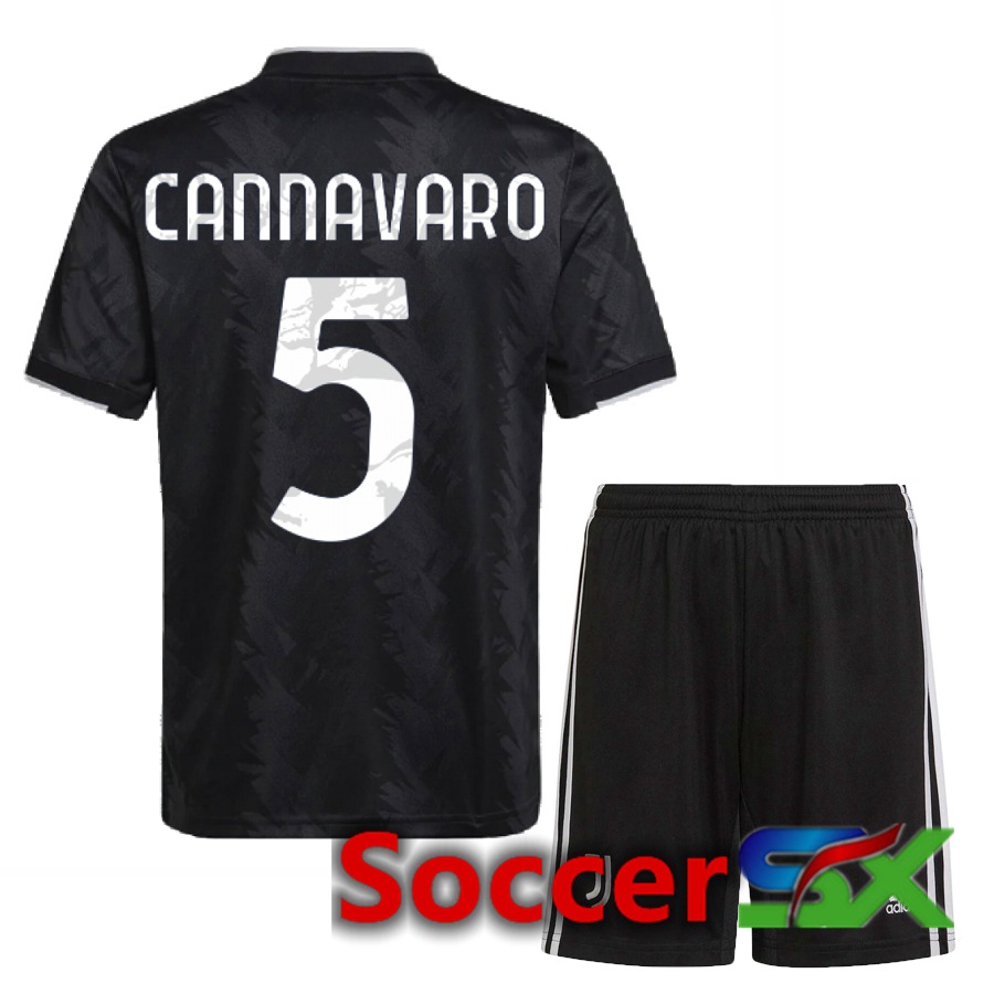 Juventus (Cannavaro 5) Kids Away Jersey 2022/2023
